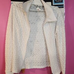 Max Edition Cream Textured Women's Jacket